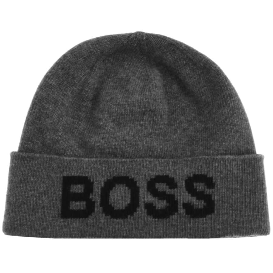 Alternative Image for ProductBOSS Logo Beanie Hat Grey1